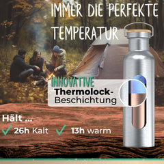 Thermosflasche Edelstahl Bunt