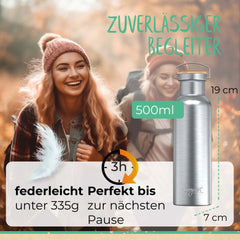 Thermosflasche Edelstahl Bunt