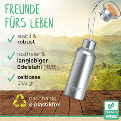 Thermosflasche Edelstahl Bunt