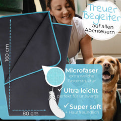 Mikrofaser Handtuch 160 x 80 cm