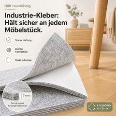 Filzgleiter selbstklebend zum Zuschneiden