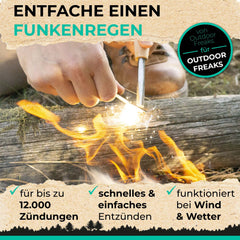 Feuerstahl Wood – Zuverlässige Funken bei jedem Wetter