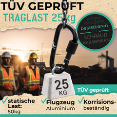 Karabinerhaken 10er-Set – Leicht, Stabil &Vielseitig I extra Stopper