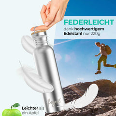 Edelstahl Trinkflasche mit Sportverschluss – Auslaufsicher & BPA-frei