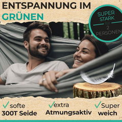 Hängematte inklusive Aufhänge Set