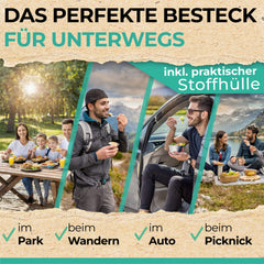 Titan Göffel – Ultraleicht & Hochwertig 3-in-1 Campingbesteck