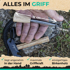 Feuerstahl Wood – Zuverlässige Funken bei jedem Wetter