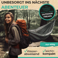 Hängematte inklusive Aufhänge Set