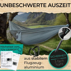 Hängematte inklusive Aufhänge Set