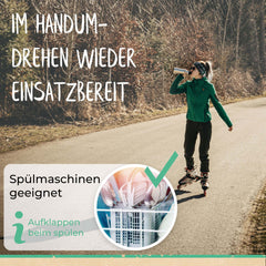 Sportverschluss für Weithalsflaschen –Einfache Einhandbedienung