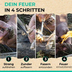 Zunder – Entfache lodernde Flammen bei jedem Wetter