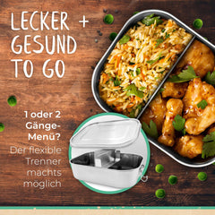 Edelstahl Lunchbox – Auslaufsicher & Perfekt für unterwegs