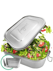 Edelstahl Lunchbox – Auslaufsicher & Perfekt für unterwegs