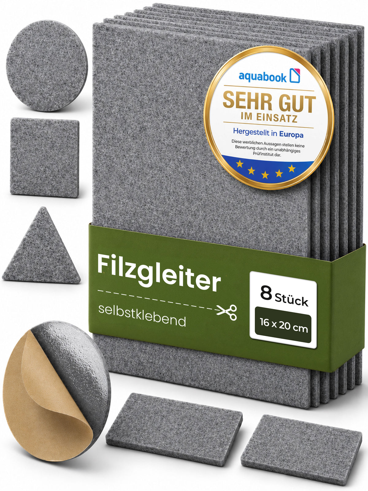 Filzgleiter selbstklebend zum Zuschneiden