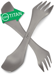 Titan Göffel – Ultraleicht & Hochwertig 3-in-1 Campingbesteck