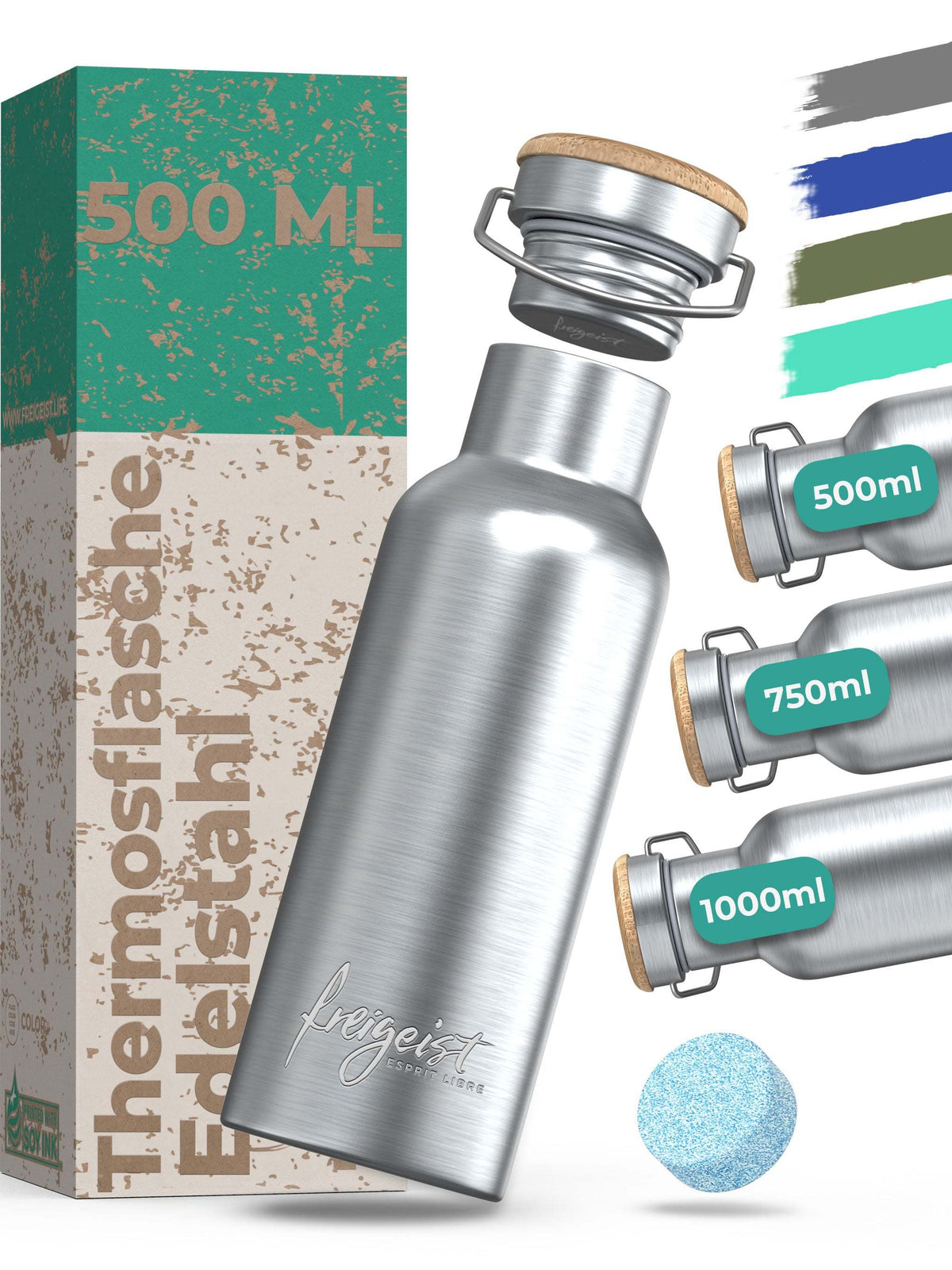 Thermosflasche Edelstahl