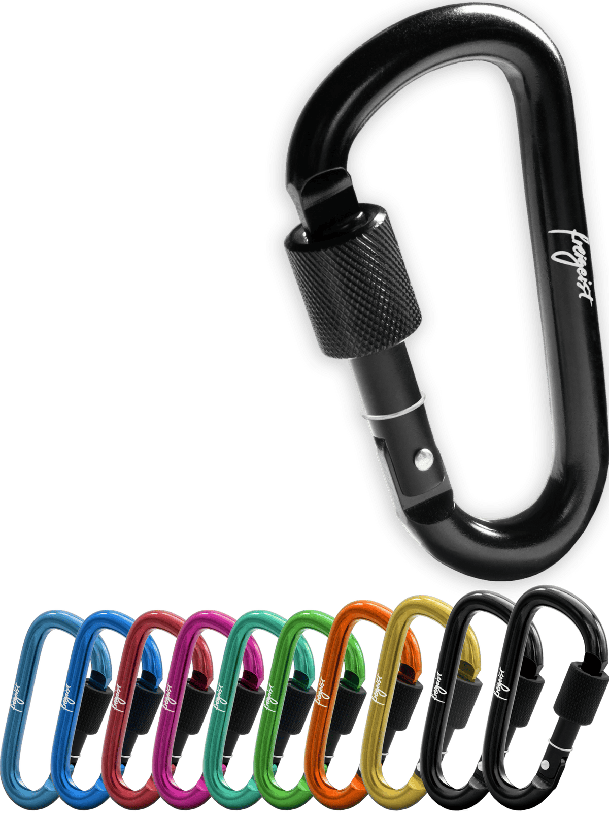 Karabinerhaken 10er-Set – Leicht, Stabil &Vielseitig I extra Stopper