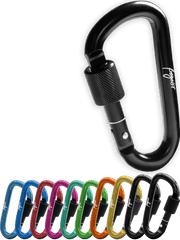 Karabinerhaken 10er-Set – Leicht, Stabil &Vielseitig I extra Stopper
