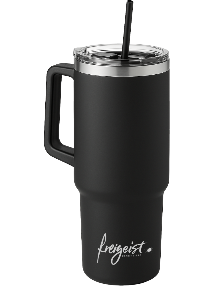 Der robuste Thermobecher – Edelstahl | 1200ml | inkl. Strohhalm