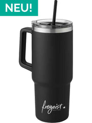 Der robuste Thermobecher – Edelstahl | 1200ml | inkl. Strohhalm