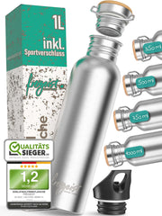 Edelstahl Trinkflasche mit Sportverschluss – Auslaufsicher & BPA-frei